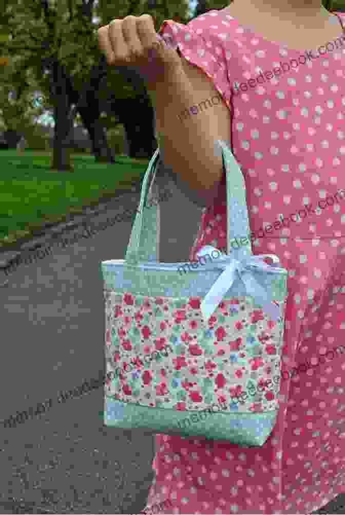 A Child Sewing A Simple Tote Bag. Sweet Simple Handmade: 25 Projects To Sew Stitch Knit Upcycle For Children