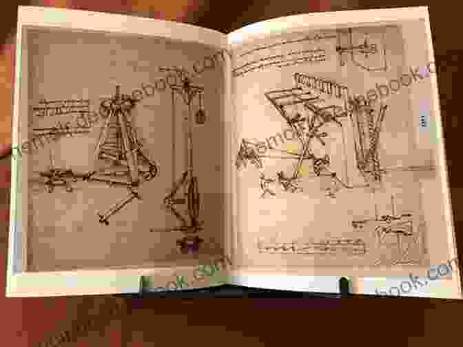 A Page From The Codex Atlanticus With Leonardo's Cryptic Notes And Drawings Leonardo And The Brotherhood Of The Holy Sword: Da Vinci S Cases