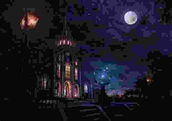 A Photo Of A Haunted Cathedral With A Full Moon In The Background The Haunted Cathedral (The Harwood Mysteries 2)