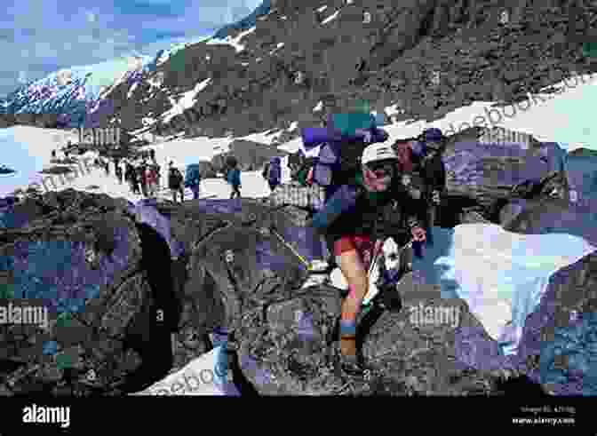 A Photograph Of A Group Of Hikers Looking Over A Desolate Landscape, The Ominous Peaks Of Chilkoot Pass Towering In The Background. Mystery At Chilkoot Pass (Mysteries Through History 17)