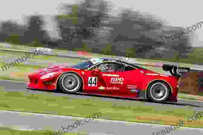 A Red Car Parked On A Race Track. Colors Of Cars: Basic Colors