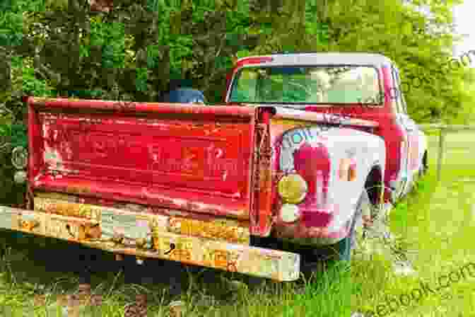 A Red Chevy Parked In A Field With A Group Of Children Playing Nearby. A Red Chevy In Heaven?