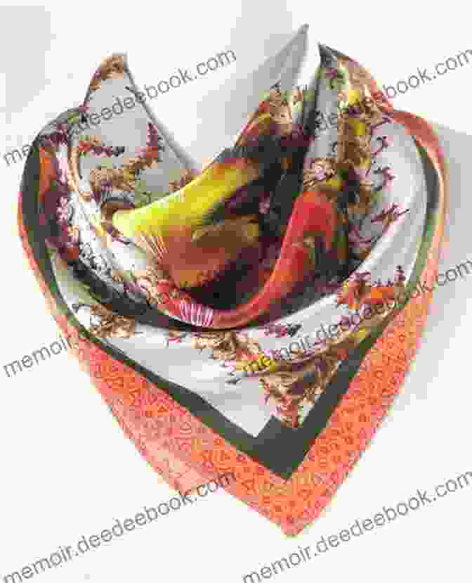 A Silk Kerchief With A Delicate Floral Pattern Dress To Impress Knitted Scarves: 24 Extraordinary Designs For Cowls Kerchiefs Infinity Loops More