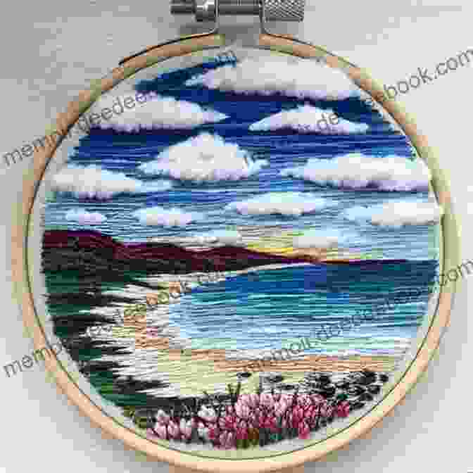 A Vibrant Floral Embroidery, Capturing The Beauty Of Nature Through Needle And Thread Blossoms Needlework: Stitches And Projects With Hand Embroidery