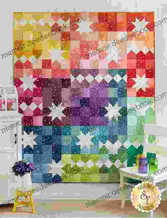 A Vibrant Quilt Featuring A Variety Of Geometric Patterns In Shades Of Blue, Green, And Pink. Quilts From The House Of Tula Pink: 20 Fabric Projects To Make Use And Love