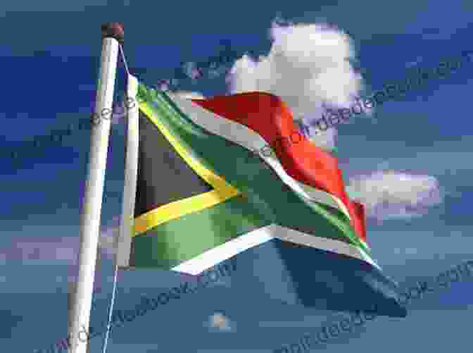 A View Of The South African Flag Flying High South Africa In Images: 200 Images Describe South Africa