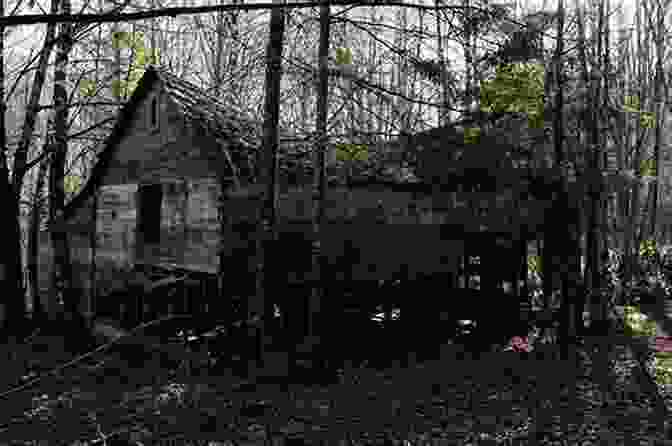 An Eerie Photograph Of The Dilapidated Cabin 13 At Camp Death, With A Ghostly Figure Looming In The Doorway Camp Death (Eerie Things 1)