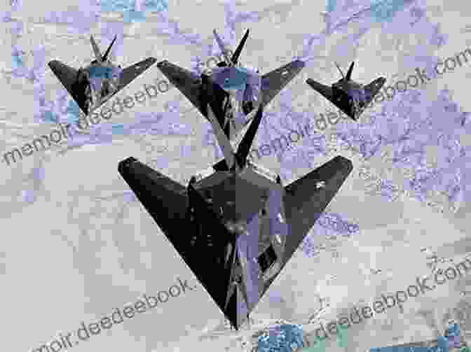 F 117 Nighthawk Flying In Night Skies Stealth: F 117 B 2 Greg Goebel