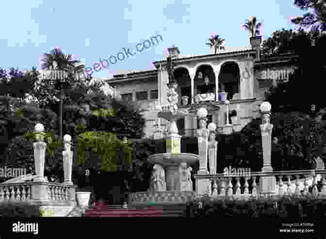 Hearst Castle, A Magnificent Hilltop Mansion Built By Newspaper Magnate William Randolph Hearst, With A Ghostly Figure Standing On The Terrace California S Horrors Haunts Ghost Accounts