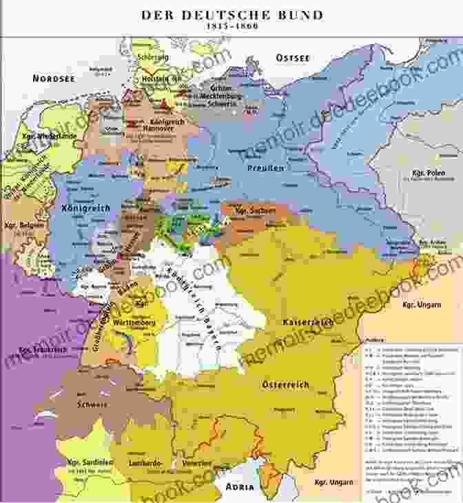 Map Of The German Confederation In 1815 Kingdom Of Hannover: 1814 1866 (Paper Money Of The German World)