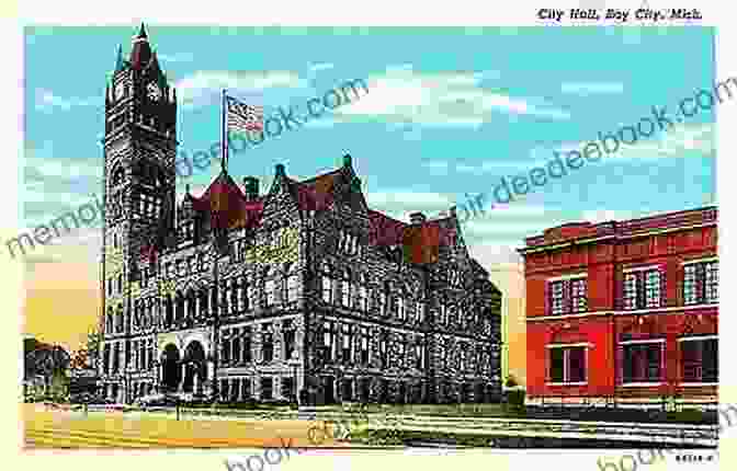 Vintage Postcard Of Bay City's Historic City Hall Bay City And Beyond In Vintage Postcards (Postcard History Series)