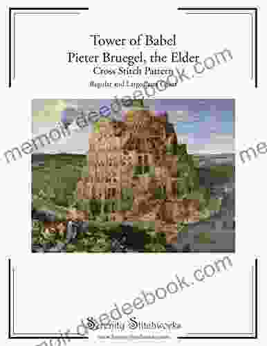Tower of Babel Pieter Bruegel the Elder Cross Stitch Pattern: Regular and Large Print Chart