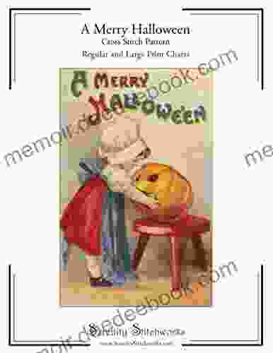 A Merry Halloween Cross Stitch Pattern: Regular And Large Print Cross Stitch Pattern